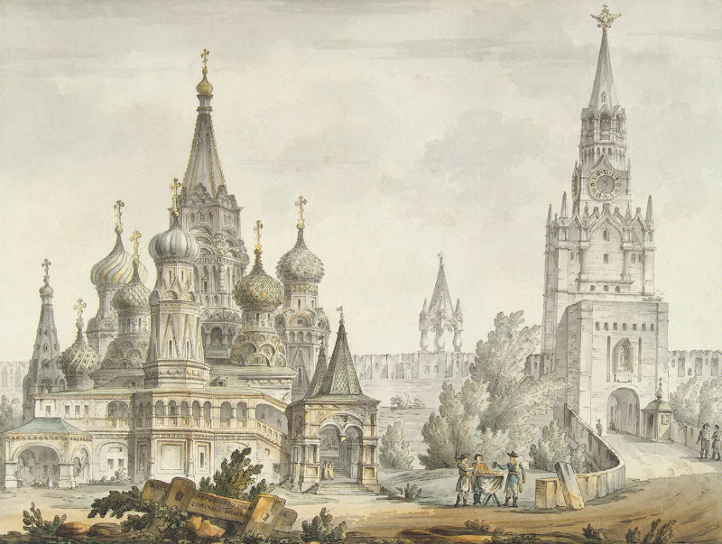 Pokrovsky Cathedral and Spasskaya Tower